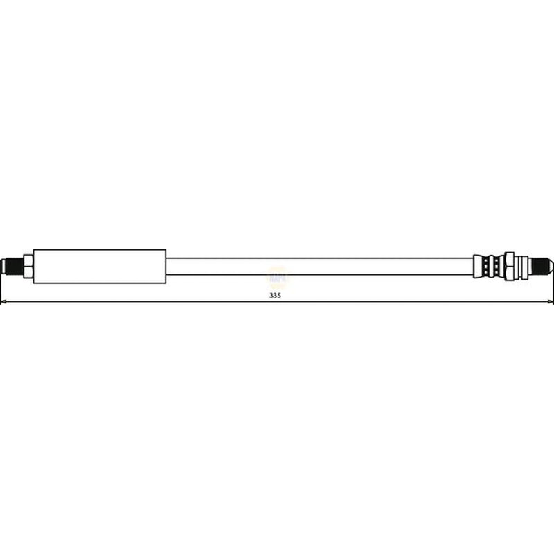 NAPA Brake Hydraulic Hose Line Rear NBH1432