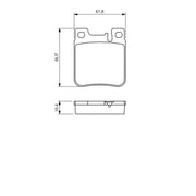 Bosch Front & Rear Pads fits Mercedes-Benz S-Class 1991-1999
