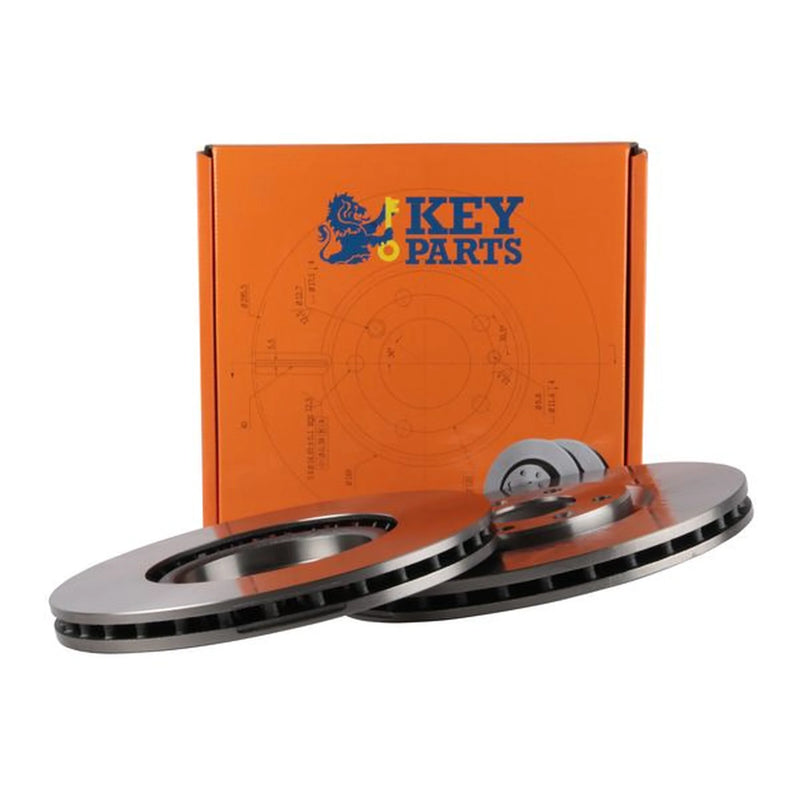 Key Parts Front & Rear Brake Discs & Pads fits Peugeot 208 I 2012-2019 1.6