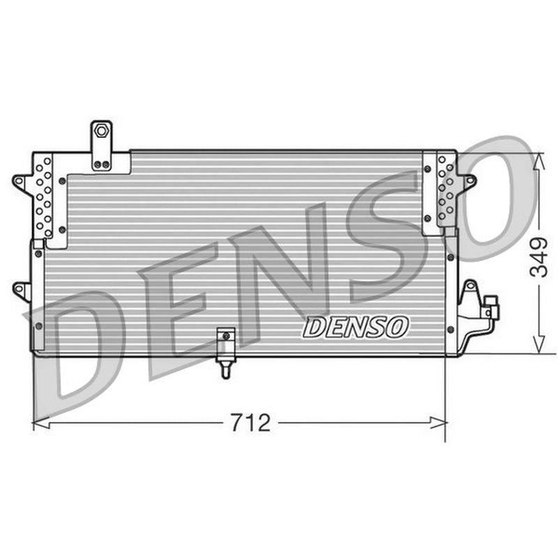 Denso Air Conditioning Condenser fits VW Passat B3 1988-1997 1.6 1.8 1.9 2.0 2.8