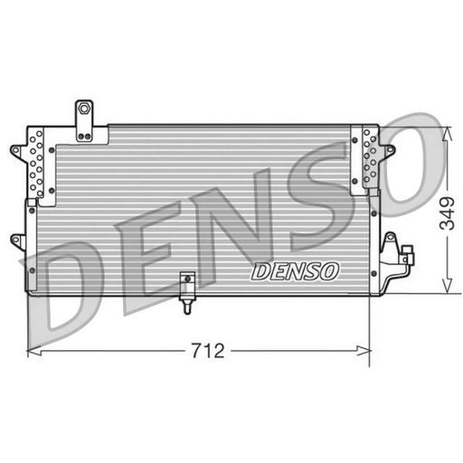 Denso Air Conditioning Condenser fits VW Passat B3 1988-1997 1.6 1.8 1.9 2.0 2.8