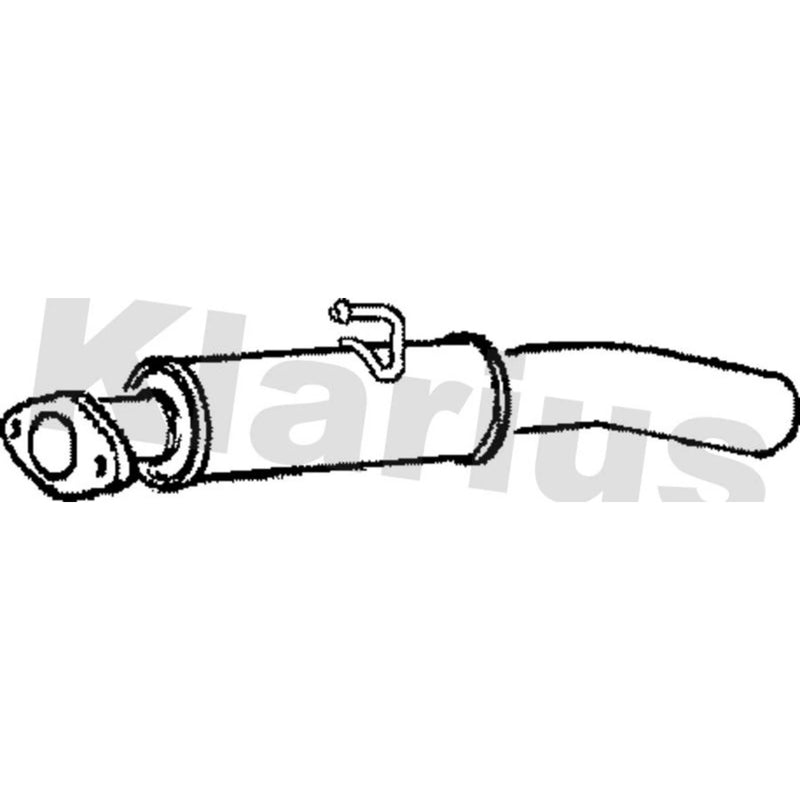 Klarius Box With Tail Pipe Rear fits Isuzu Trooper III 1998-2004 3.0