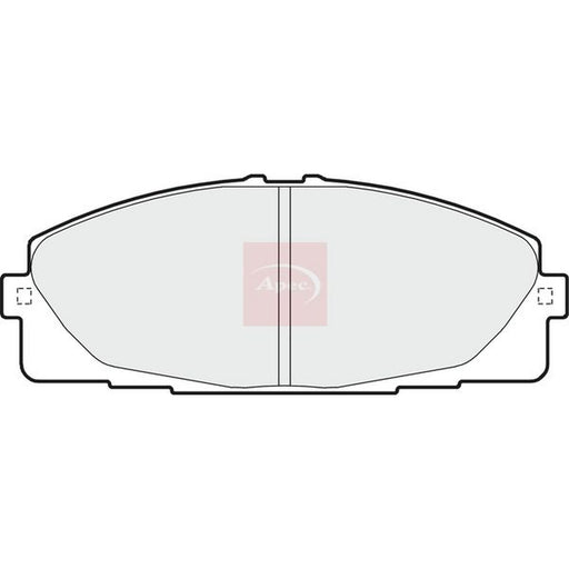 Apec Front Brake Pad Set fits Toyota Hiace / Commuter V Bus 2006 on 2.5
