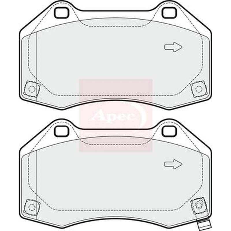 Apec Front Brake Pad Set PAD1893