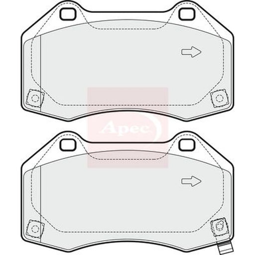 Apec Front Brake Pad Set PAD1893