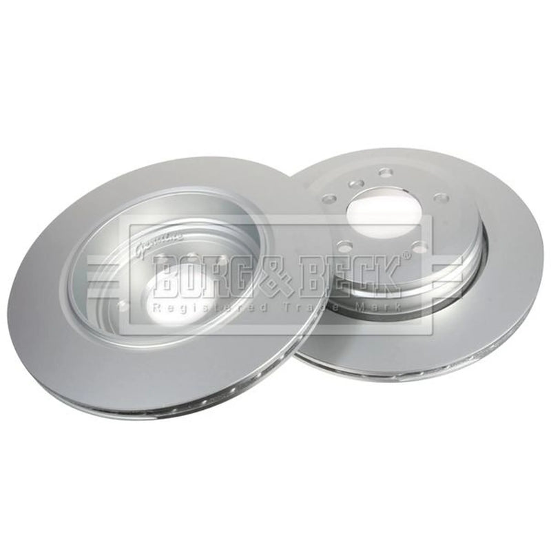 Borg & Beck Front Vented & Rear Vented Brake Discs & Pads fits BMW 5 2003-2010