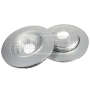 Borg & Beck Rear Brake Vented Discs & Pads fits BMW 5 2003-2010
