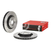 Brembo 2 x Perforated/Vented Brake Discs fits Subaru WRX 2014 on 2.5