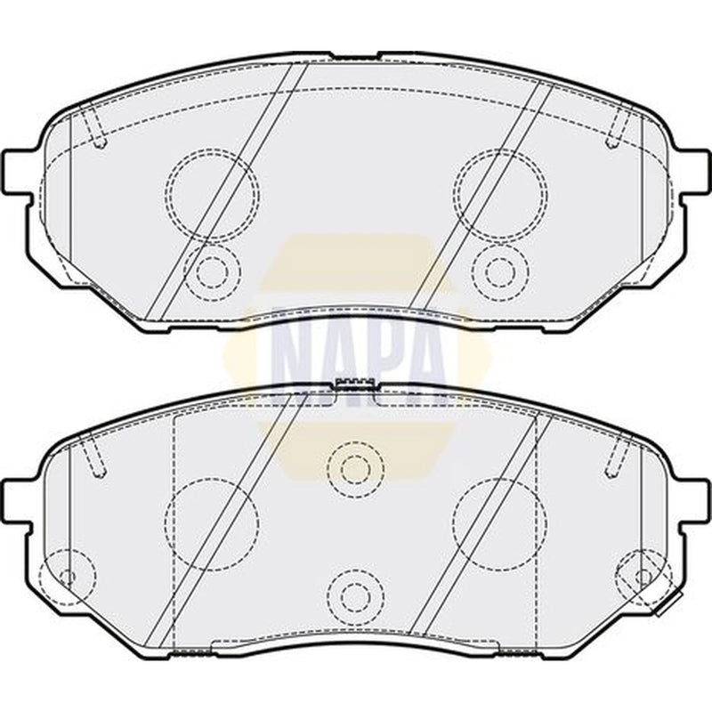 NAPA Front & Rear Pads fits Kia Sorento III 2015-2020 2.2