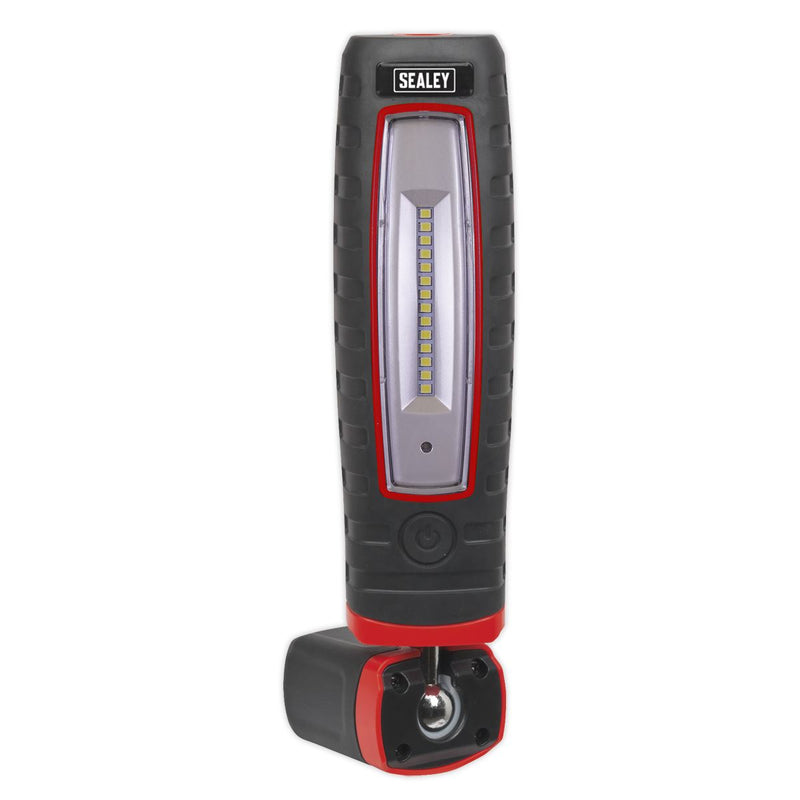 Sealey LED360R Cordless 360° 3W LED Rechargeable Inspection Lamp Red Li-ion Sealey  - Dynamic Drive