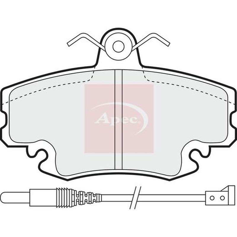 Apec Front Brake Pad Set fits Dacia Logan 2006 on 1.2 1.6