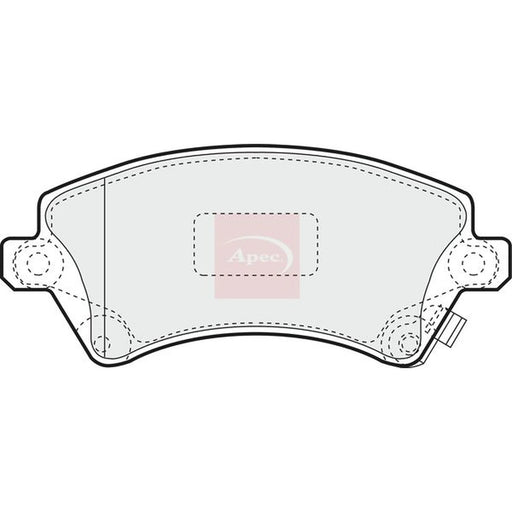 Apec Front Brake Pad Set PAD1223