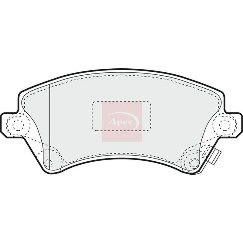 Apec Front Brake Vented Discs & Pads fits Toyota Corolla 1997-2008 1.4 1.6