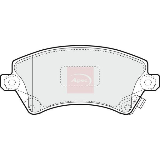 Apec Front Brake Vented Discs & Pads fits Toyota Corolla 1997-2008 1.4 1.6