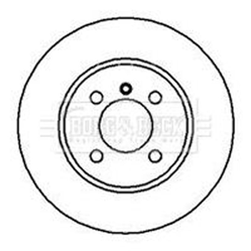 Borg & Beck 2 x Vented Front Brake Discs BBD4311-x2