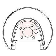 Apec Brake Disc Splash Guard Rear Right fits Audi A3 1996-2003 1.6 1.8 1.9