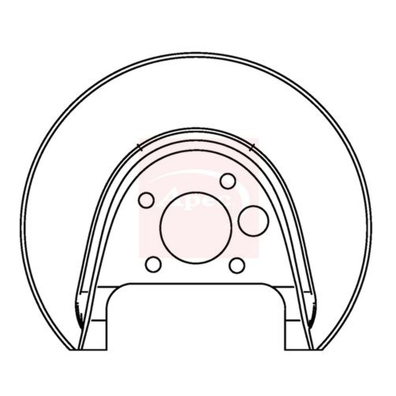 Apec Brake Disc Splash Guard Rear Right fits Audi A3 1996-2003 1.6 1.8 1.9