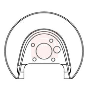 Apec Brake Disc Splash Guard Rear Right ASG1046