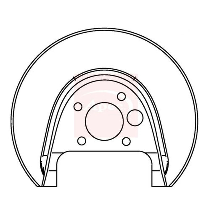 Apec Brake Disc Splash Guard Rear Right ASG1046