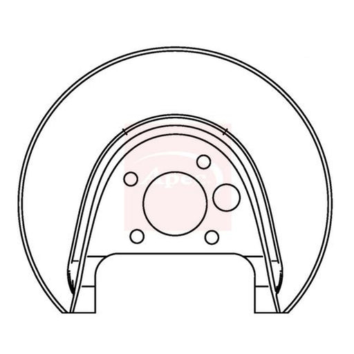 Apec Brake Disc Splash Guard Rear Right fits Audi A3 1996-2003 1.6 1.8 1.9