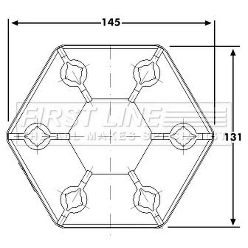 First Line Propshaft Universal Joint fits Ford Escort 1991-1998 1.6 1.8