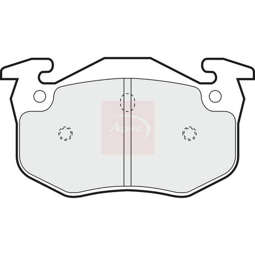 Apec Rear Brake Pad Set fits Renault 19 1988-2001 1.2 1.4 1.7 1.8 1.9