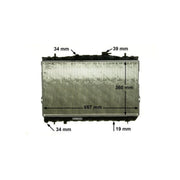 Mahle Engine Radiator fits Hyundai Coupe II 2001-2009 2.0