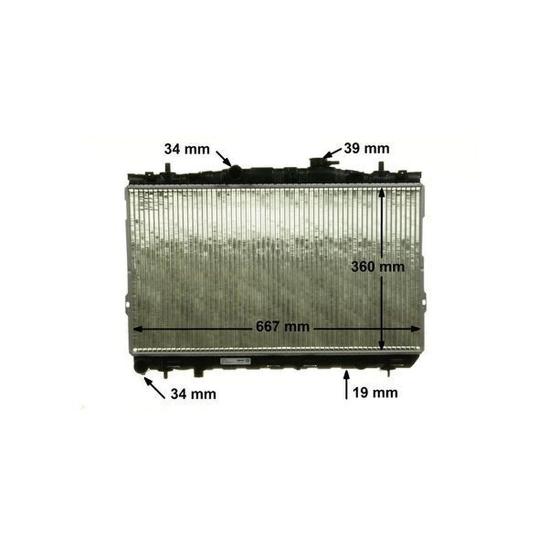 Mahle Engine Radiator fits Hyundai Coupe II 2001-2009 2.0