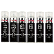 6x Simoniz Large Gloss Black Acrylic Aerosol Auto Car Spray Paint 500ml SIMP15D Simoniz - Dynamic Drive