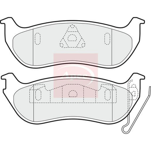 Apec Rear Brake Pad Set PAD1601