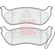 Apec Rear Brake Pad Set fits Jeep Cherokee 2001-2008 2.4 2.5 2.8 3.7