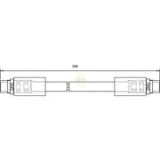 NAPA Brake Hydraulic Hose Line Front fits Audi A6 Allroad C6 2006-2011