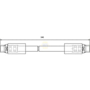 NAPA Brake Hydraulic Hose Line Front NBH1344