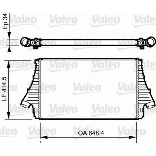 Valeo Intercooler (Charge Air Cooler) 818818