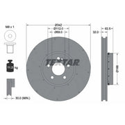 Textar 2 x Two-Piece Front Brake Disc Brake Discs 92358525-x2