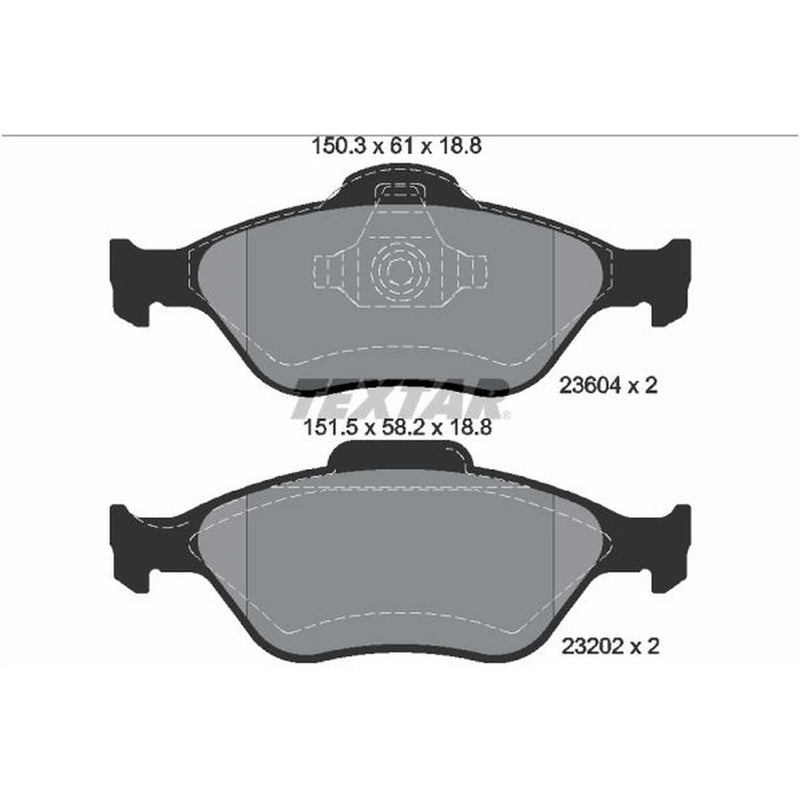 Textar Front Brake Pad Set 2360406
