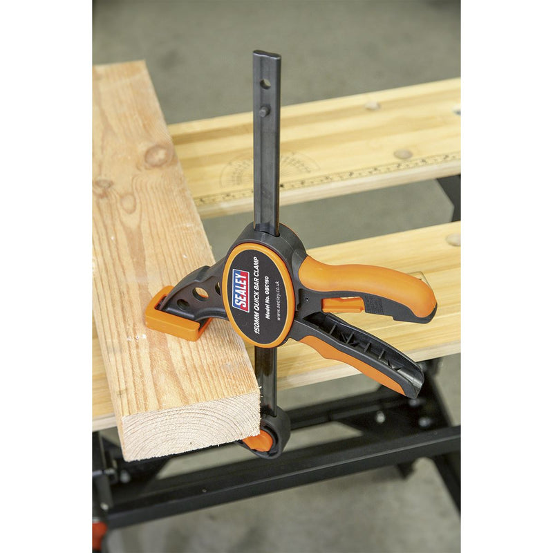 Sealey Quick Bar Clamp 150mm QBC150 Sealey - Dynamic Drive
