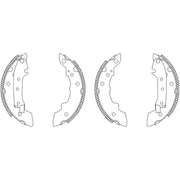 Mintex Brake Shoe Set Axle Kit fits Citroën Lna 1976-1986 0.6