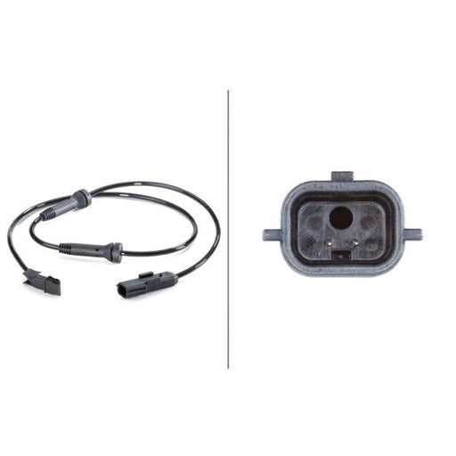 Hella ABS Wheel Speed Sensor Rear fits Renault Grand Scénic II 2004-2009