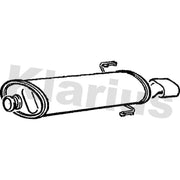 Klarius Box With Tail Pipe Rear fits Peugeot 306 1993-2001 1.9