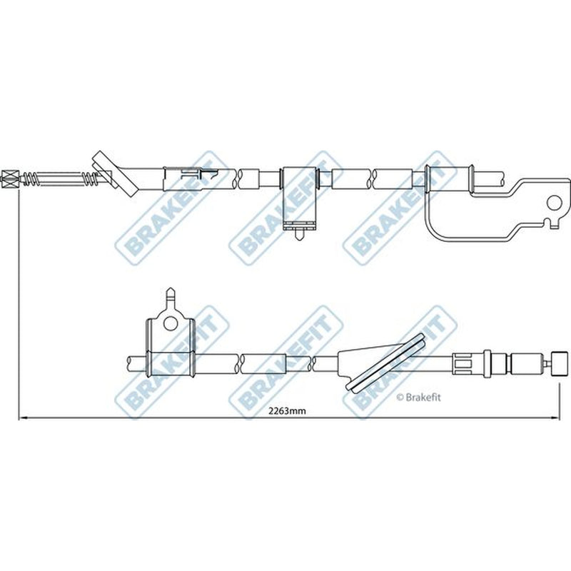 Apec Handbrake Cable Right Rear fits Honda Cr-V 2001-2007 2.0
