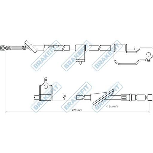 Apec Handbrake Cable Right Rear fits Honda Cr-V 2001-2007 2.0