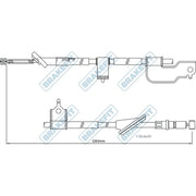 Apec Handbrake Cable Right Rear BBC3214