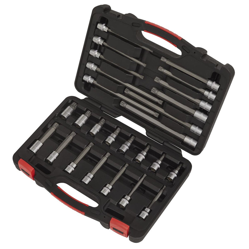 Sealey Spline Socket Bit Set 26pc 3/8"Sq Drive Platinum Series AK89002 Sealey - Dynamic Drive