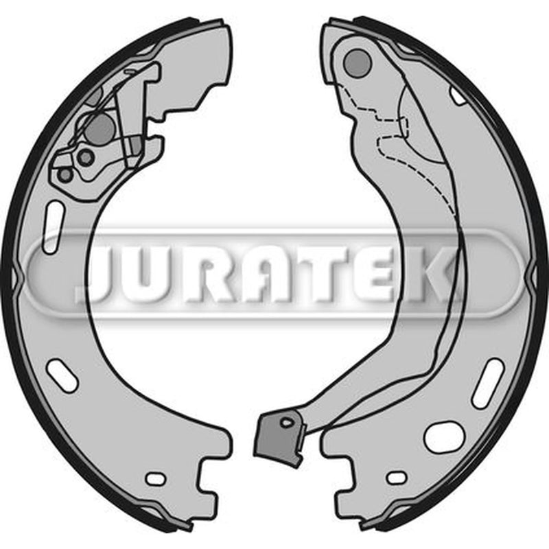 Juratek Brake Shoe Set Axle Kit Rear fits Land Rover Discovery III 2004-2009