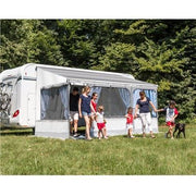 Fiamma F45 S Winch Awning Wind Out 450 Polar White Case Bordeaux Fabric Fiamma  - Dynamic Drive