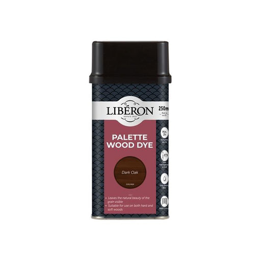 Liberon Palette Wood Dye Dark Oak 250ml Liberon - Dynamic Drive