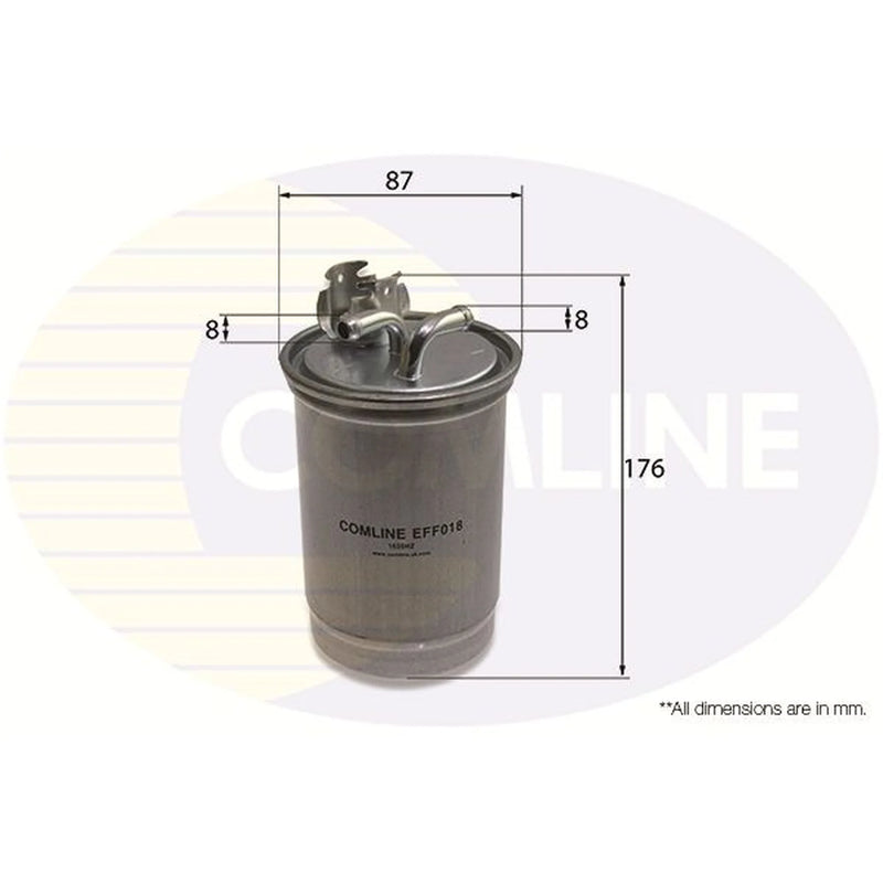 Comline Fuel Filter Element fits Ford Galaxy 1996-2006 1.9