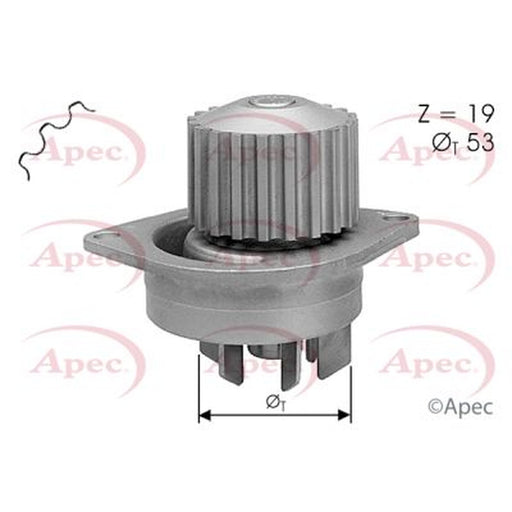 Apec Engine Cooling Water Pump fits Citroën Berlingo First 2000-2011 1.6