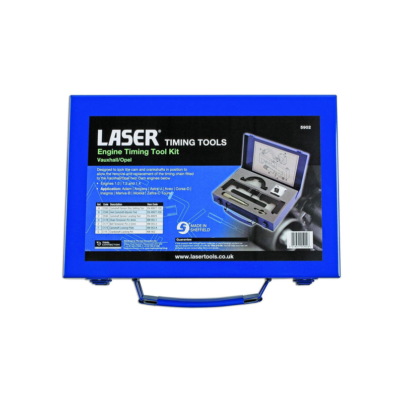 Laser Engine Timing Tool Set - for Vauxhall/Opel 5902 Laser - Dynamic Drive